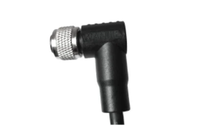 M12 Perempuan Bersudut Tidak Terlindung A-Pengekodan Kabel PVC 4PIN 2.0M M12*1.0
