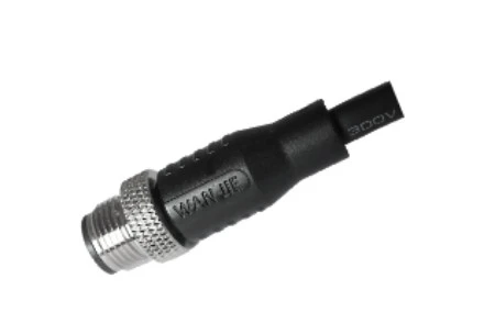 M12 Lelaki Straight Unshield A-Pengekodan Kabel PUR 12PIN 3.0M M12X1.0