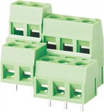 Penyambung Blok Terminal Skru Baris Dua Euro 5.0mm