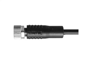 M8 Female Straight Unshield A-Pengekodan 4PIN PVC 1.0M M8X1.0