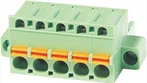 Blok Terminal Spring Boleh Pasang dengan Bebibir 5.08mm